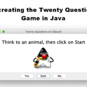 Recreating the Twenty Questions Game in Java